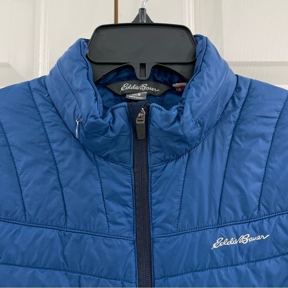 Eddie Bauer Men’s Freeheat Puffer Jacket Size M Blue - Picture 7 of 11